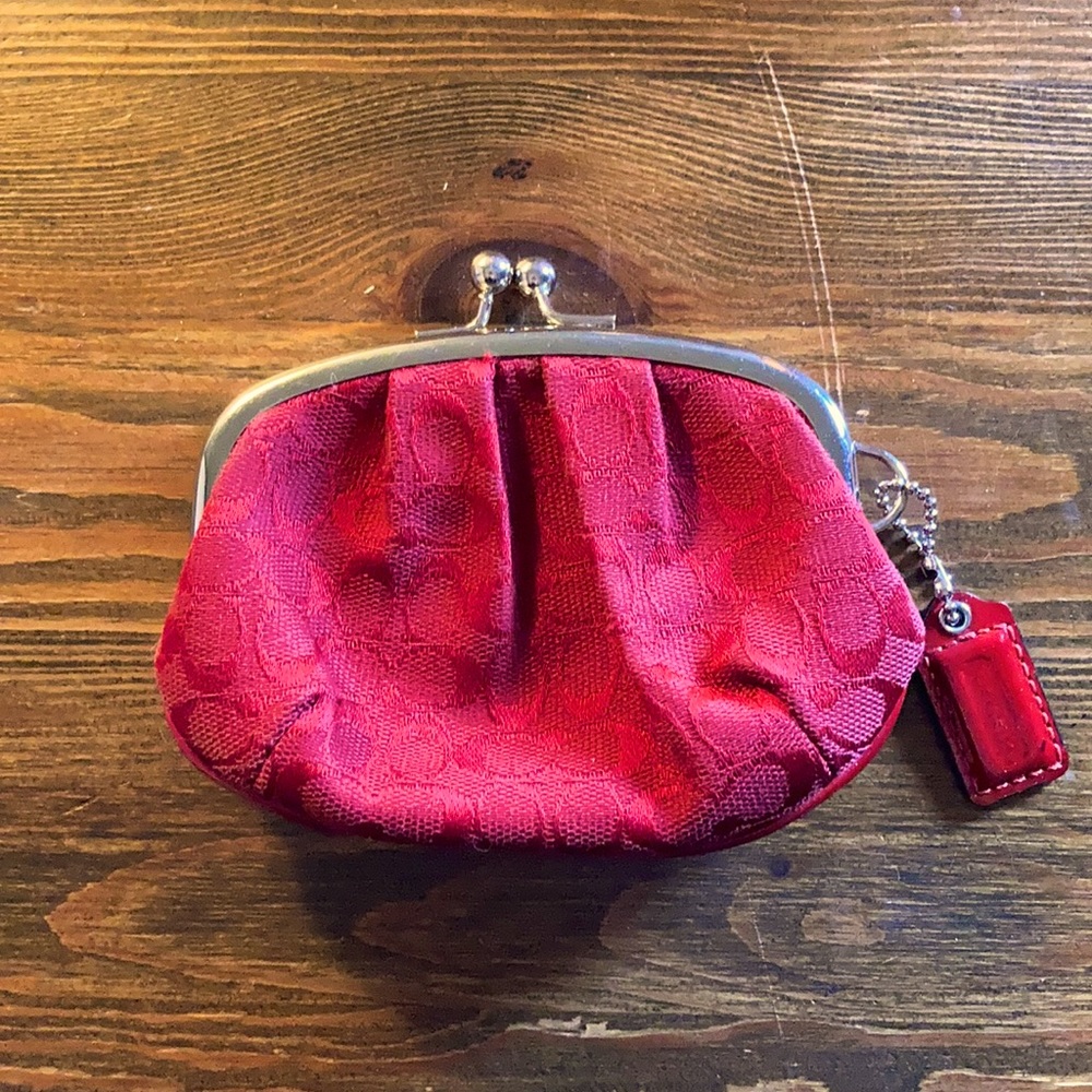 Red Coach change purse
